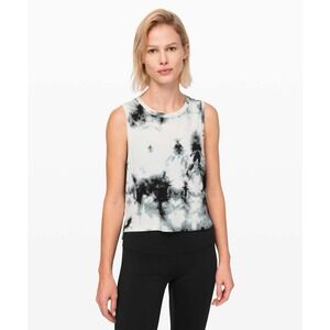 Lululemon Train To Be Tank Shibori Womens Medium Activewear Athletic Running Fit